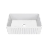 Swiss Madison Delice Ceramic Farmhouse Kitchen Sink with Apron, 30-in x 18-in