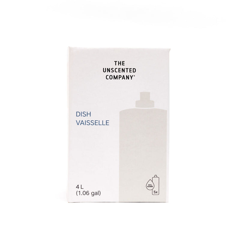 The Unscented Company Liquid Dish Soap, Unscented, 4-L H7