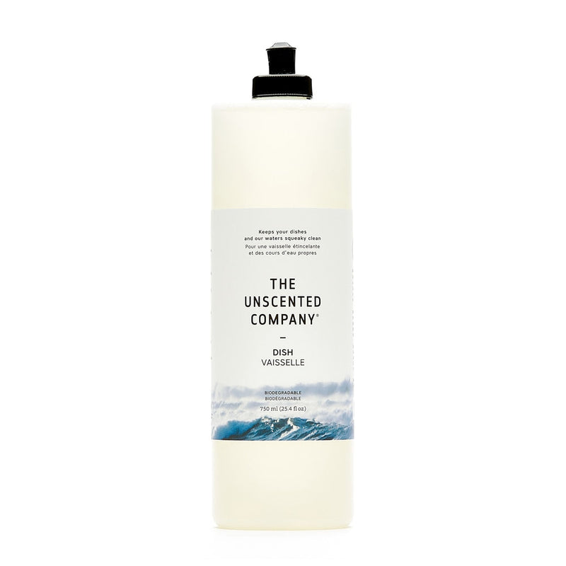 The Unscented Company Liquid Dish Soap, Unscented, 750-mL Q6