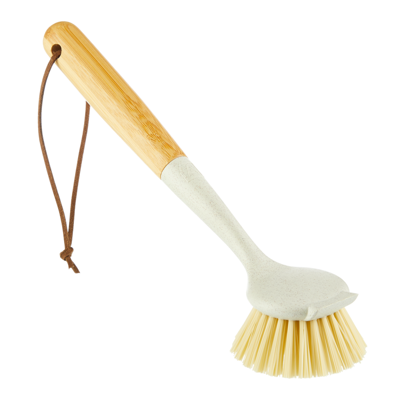 type A Dish Brush with Built-in Scraper W0
