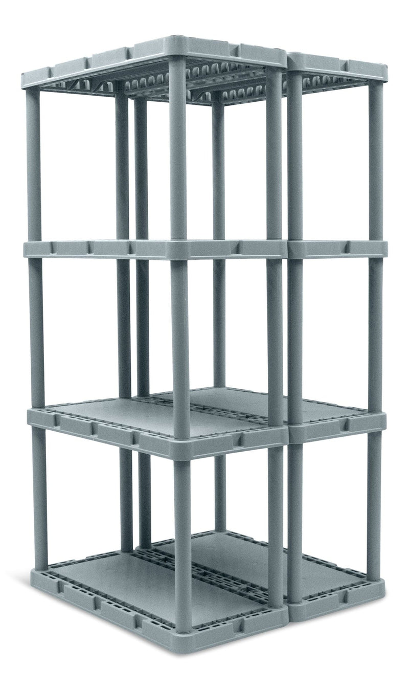 type A Prima Light-Duty 4-Tier Connecting Shelving Storage Unit, Holds up to 220-lb B8