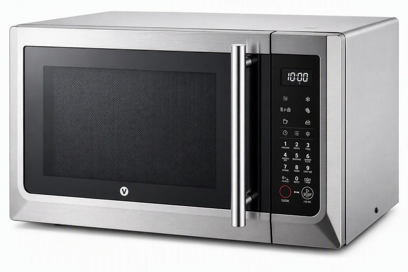 Vida by PADERNO Combination Countertop Microwave Oven with Air Fryer, 1000W, 1.1-cu-ft, Stainless Steel X2
