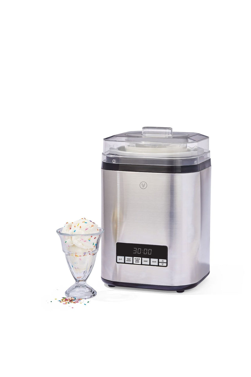 Vida by PADERNO Digital Ice Cream Maker, 4-in-1 Ice Cream & Frozen Treat Maker, Stainless Steel, 1.9-L B5