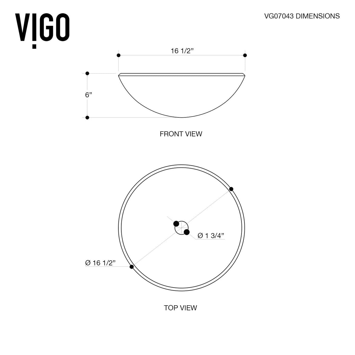 VIGO Glass Round Vessel Bathroom Sink/Basin with Rounded Edges & Deep Bowl, White