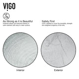 VIGO Glass Simply Silver Bathroom Sink/Basin Set with Niko Faucet and Round Vessel