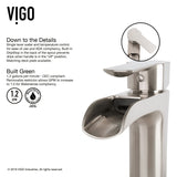 VIGO Hibiscus MatteStone White Bathroom Sink/Basin Set with Niko Faucet and Square Composite Vessel