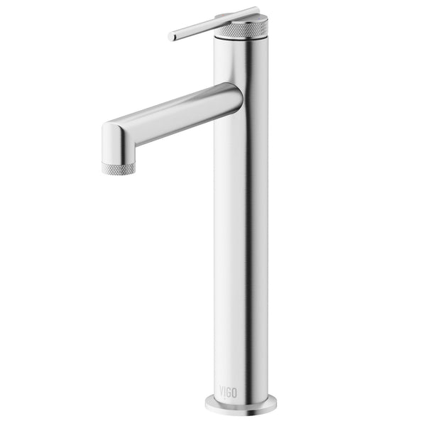 VIGO Sterling 6-in Vessel Bathroom Faucet, Various Finishes J5