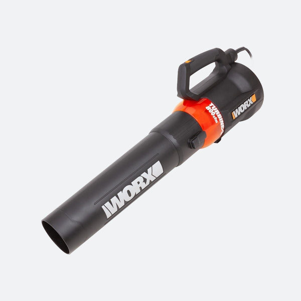 Worx 12 Amp Electric 800 CFM 135 MPH Leaf Blower with Turbine Fan Technology E5