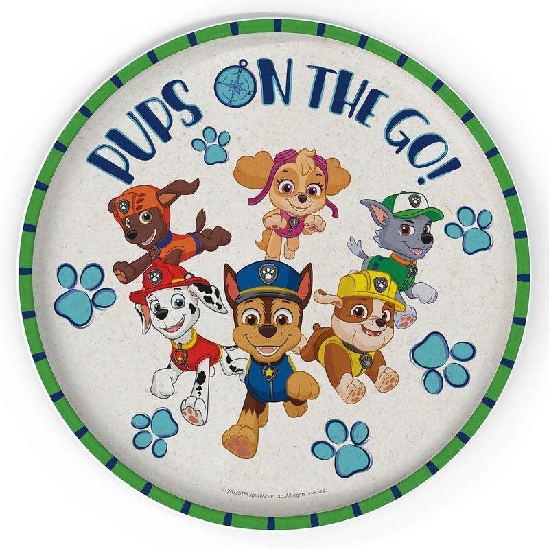 Zak Designs Paw Patrol Bamboo Fibre Plate, 8-in X2