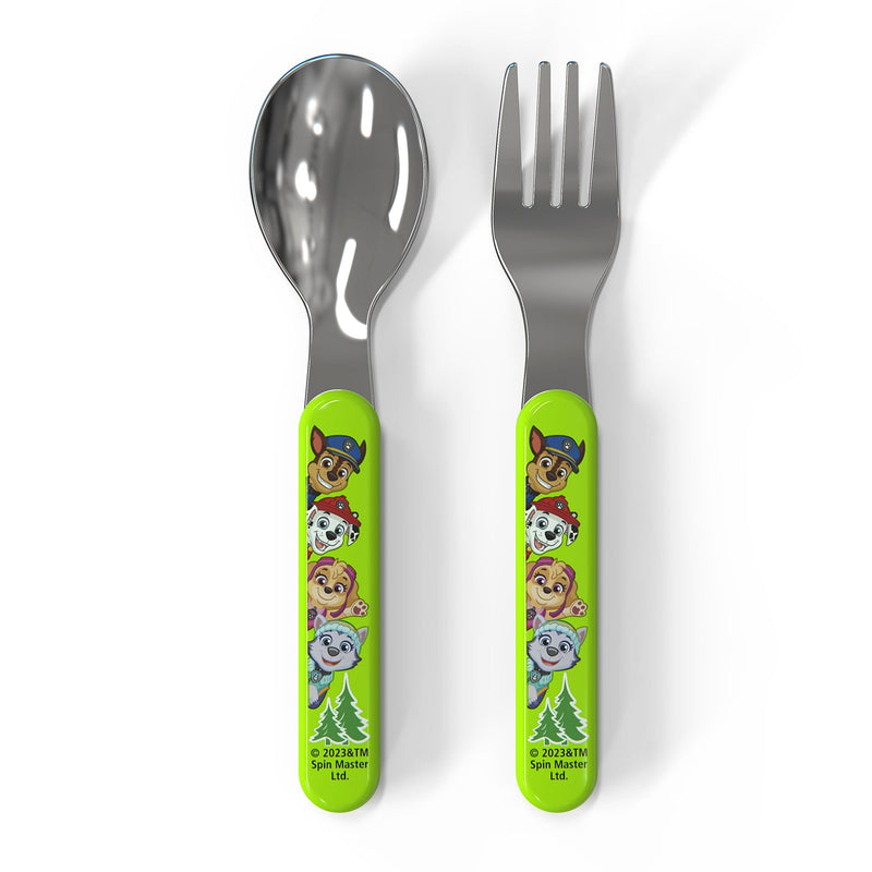 Zak Designs Paw Patrol Flatware Set with Fork & Spoon, 2-Pc W1