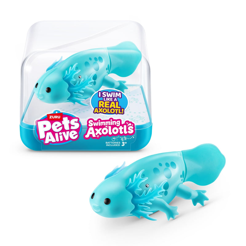 Zuru Pets Alive Realsitic Swimming Axolotl for Ages 3+ R0