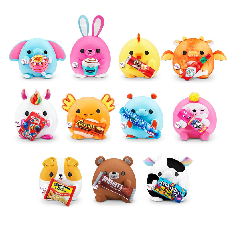 ZURU Snackles Collectible Plush Toy, Medium, 14-in, Assorted J4