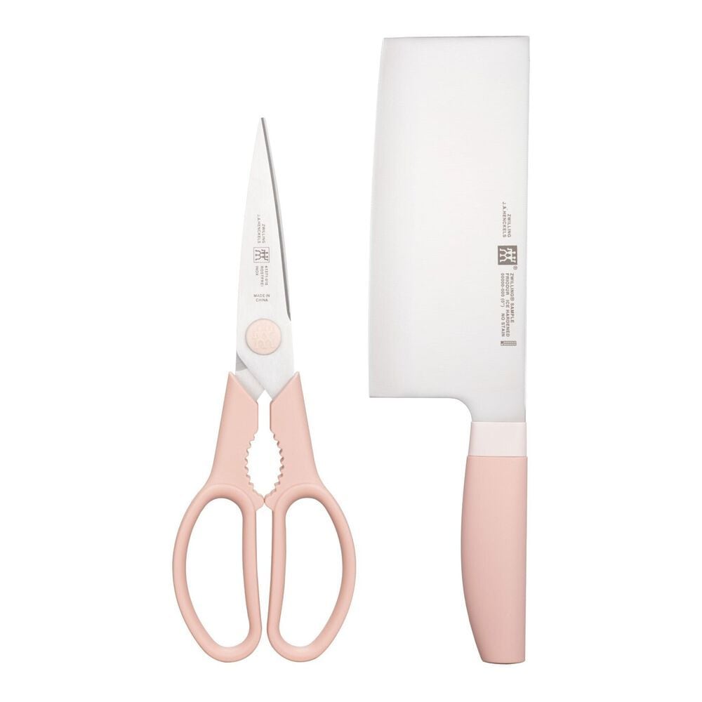 Zwilling Multi-Purpose Stainless Steel Scissors & Knife Set, Pink, 2-pc