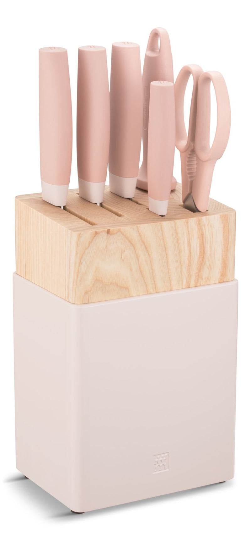 ZWILLING Now S Stainless Steel Knife Block Set, Pink, 7-pc F7