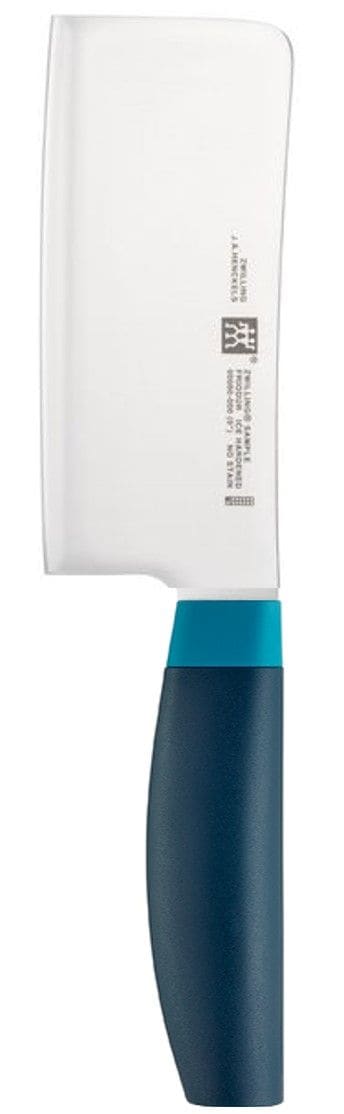 Zwilling Now Stainless Steel Knife Block Set with Blade Sharpener & Knife Block, Blue, 7-pc F6